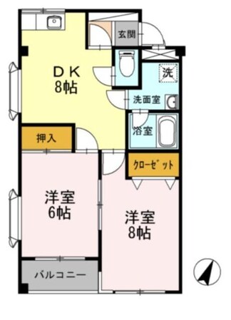 パステロードI番館の物件間取画像